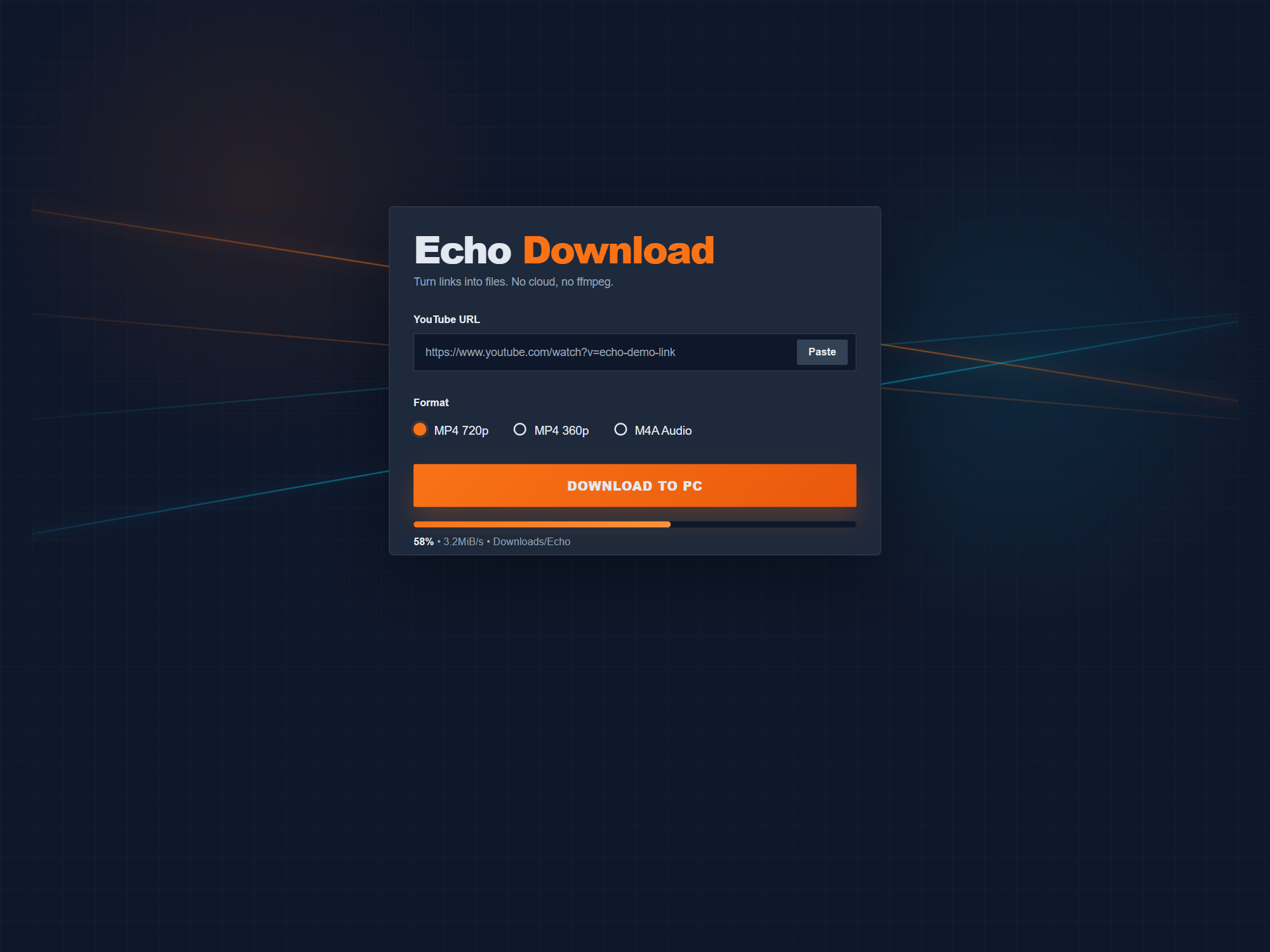 Echo Downloader app preview