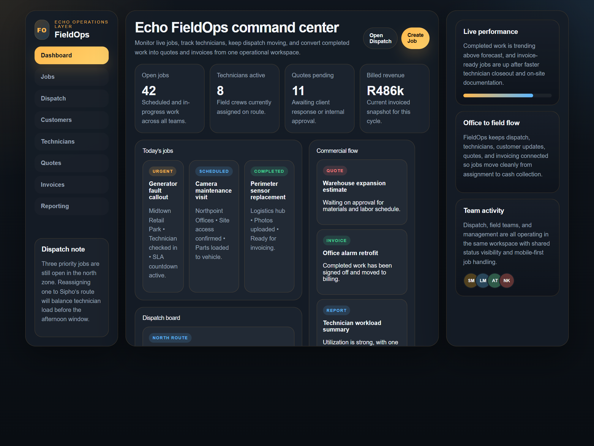 FieldOps app preview